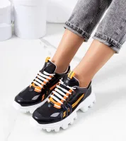Czarne sneakersy damskie Bernier 38