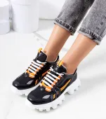 Czarne sneakersy damskie Bernier 36