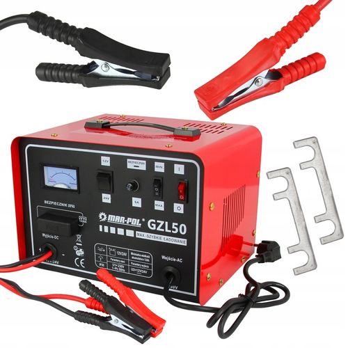 PROSTOWNIK ŁADOWARKA DO SAMOCHODÓW GZL-50 12V/24V SZYBKIE ŁADOWANIE 50A na Arena.pl