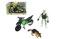 Zolnierz z motorem i psem H13634 45093