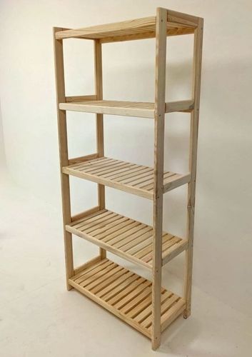 Regał drewniany, 5 półek, 173 x 70 x 33 cm na Arena.pl