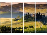 120CM 80 OBRAZ 4 ELEM GOSPODARSTWO TOSKANII ŚCIENNY