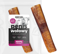 UNISZKI PENIS WOŁOWY suszony naturalny gryzak przysmak psa do żucia 12 cm