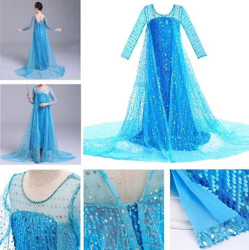 SUKIENKA STRÓJ ELSA ELZA DŁUGA STRÓJ 122/128 na Arena.pl