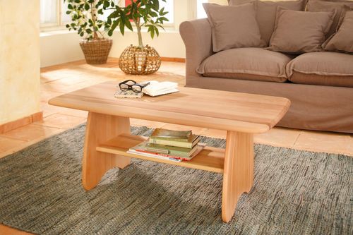Prosty i elegancki, bukowy stolik na Arena.pl