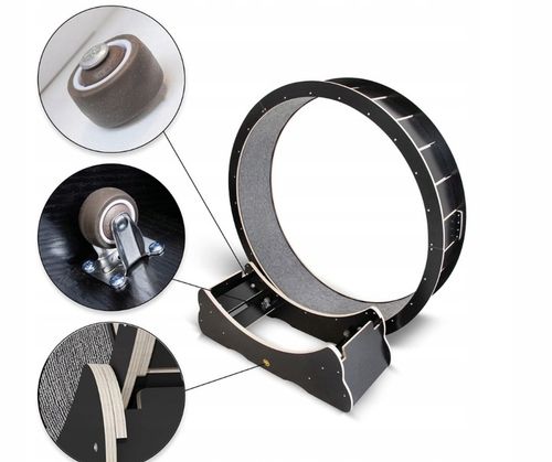 Canadian Cat | Bieżnia dla KOTA L | BLACK EDITION | czarna na Arena.pl