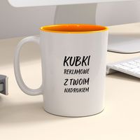 Firmowy kubek reklamowy - CLASSIC z kolorowym wnętrzem - 12 szt.