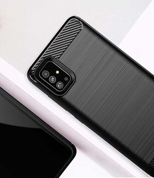 Spacecase Carbon Galaxy A71 Czarny zdjęcie 9