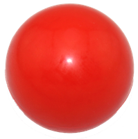 Zabawka dla psa twarda gumowa piłka czerwona 7cm UNIQ PETS