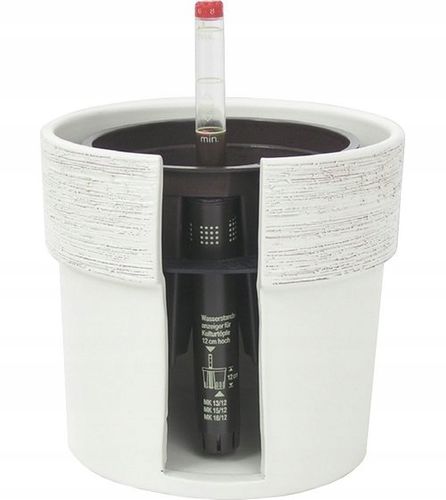 komplet do hydroponiki doniczka biała CORONA 15/19 na Arena.pl