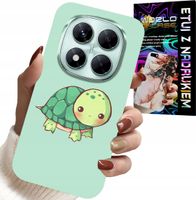 ETUI DO XIAOMI NOTE 14 PRO 5G - SŁODKIE ŻÓŁWKI WZORY DLA DZIECI + SZKŁO