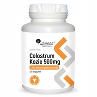 Aliness Colostrum Kozie 28% IG 500 mg - 100 kapsułek