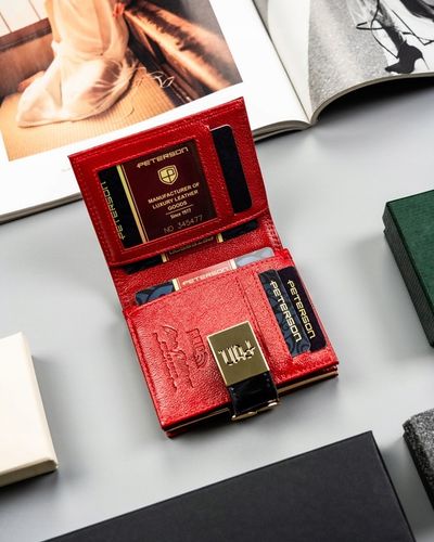 PETERSON duży portfel damski pojemny poziomy portmonetka skóra eko na Arena.pl