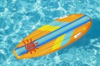 dmuchana deska surfingowa dla dzieci materac pomarańczowy bestway + łatka