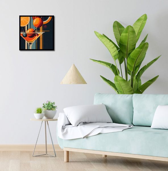 Plakat 40x40cm Koktajl w Stylu zdjęcie 4