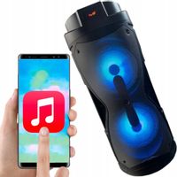 Mocny BOOMBOX PRZENOŚNY GŁOŚNIK BLUETOOTH LED TUBA MP3 BT USB AUX FM 750W