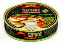 MK SZPROT W POMIDORACH Z WARZYWAMI 160G