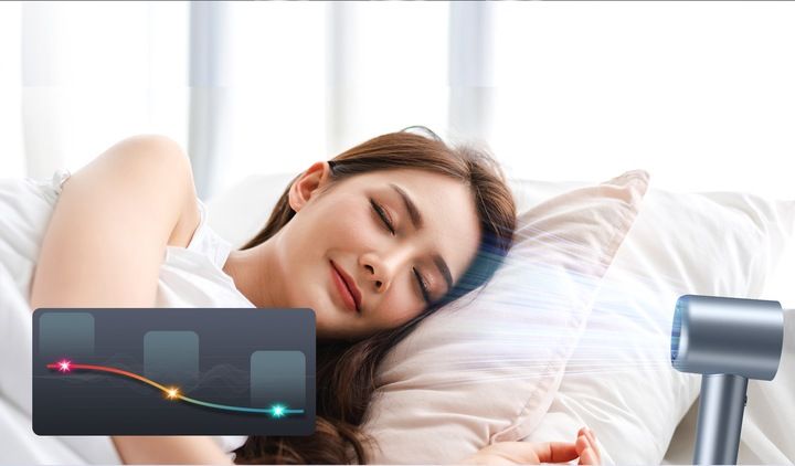 SUSZARKA DO WŁOSÓW JONIZUJĄCA MOCNA 1600W 59DB JIGOO H300 NIEBIESKI zdjęcie 12