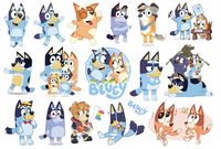 Tatuaże zmywalne piesek Bluey - CG-439