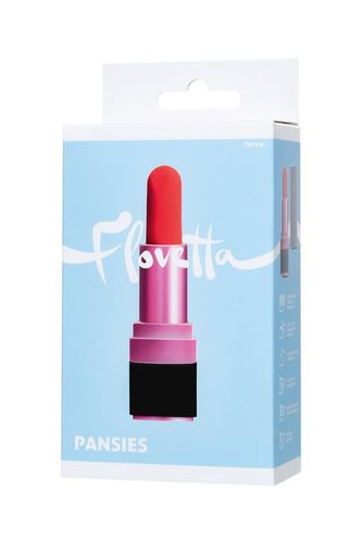 mini vibrator flovetta by toyfa pansies, abs plastic, black, 9 cm na Arena.pl
