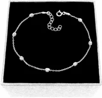 SREBRNA BRANSOLETKA DAMSKA OLIWKI KULKI SREBRO PRÓBY 925 NA PREZENT