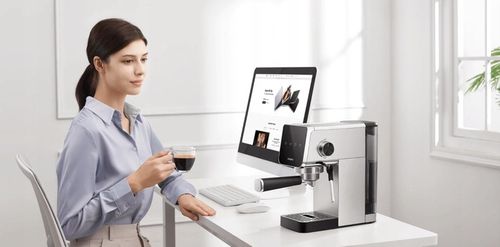 Ekspres ciśnieniowy do kawy Xiaomi Ekspres Semi-Automatic|1350W| Srebrny | na Arena.pl