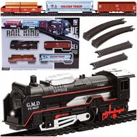 Elektryczna Kolejka dla Dzieci Lokomotywa z Wagonami Ciuchcia Pociąg TORY