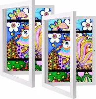 Rysunek ramki dla dzieci A4 Zestaw 2 , ramka na zdjęcia 34,5 x 26 drewniana