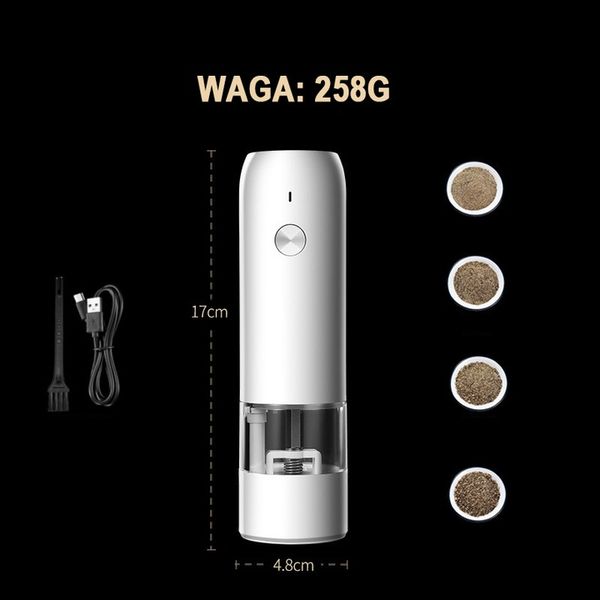 DO PIEPRZU SOLI PRZYPRAW USB MŁYNEK ELEKTRYCZNY zdjęcie 7