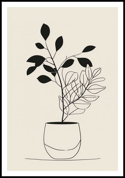 Plakat 61x90,5cm Prostota Doniczki zdjęcie 3