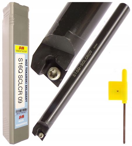 NÓŻ TOKARSKI WYTACZAK 16mm S16Q SCLCR 09 FI 16 L 180mm + 3 PŁYTKI CCMT 09T3 na Arena.pl