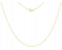 Złoty Łańcuszek Damski Splot Ankier Pełny dł. 50 cm Srebro pr. 925