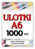 Ulotki, ulotka A6 1000 szt. jednostronne, dwustronne