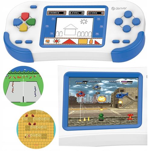 Gamepad z kolorowym ekranem LCD 2,8” DENVER GMP-295 200 gier 320 x 240 na Arena.pl