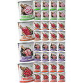 MOKRA KARMA DLA PSA TufTuf Puszka mielonka MIX SMAKÓW ZESTAW 36x800g