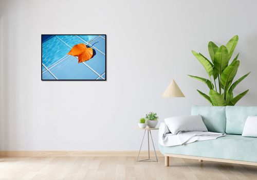 Plakat 84x59,5cm Liść przy Wodzie na Arena.pl