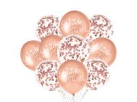 Zestaw balonów z konfetti "Bride To Be", różowe złoto, 12 cali, 10 szt.