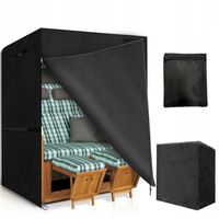 POKROWIEC OSŁONA PLANDEKA KOSZ PLAŻOWY WODOODPORNY+RZEP+ZAMEK BŁYSKAWICZNY