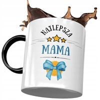 Kubek Czarny Dla Mamy Matki Na Dzień Mamy Z Nadrukiem Ze Zdjęciem