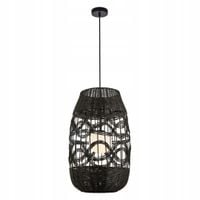 Lampa Sufitowa ARONA Abażur Czarny 1xE14 40x165cm Lampa Wisząca Do Salonu