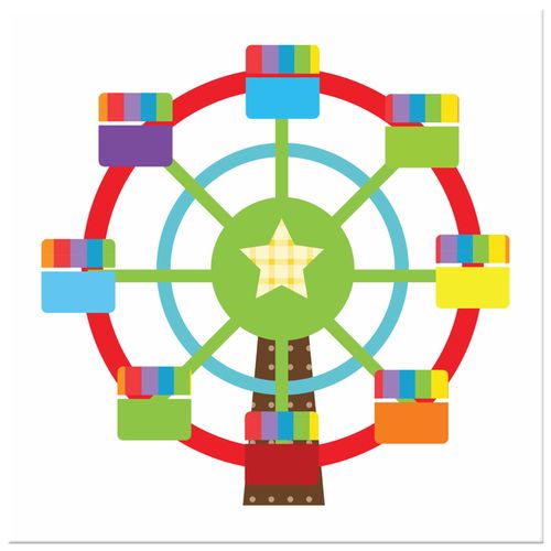 Obraz Na Płótnie 40X40 Karuzela na Arena.pl