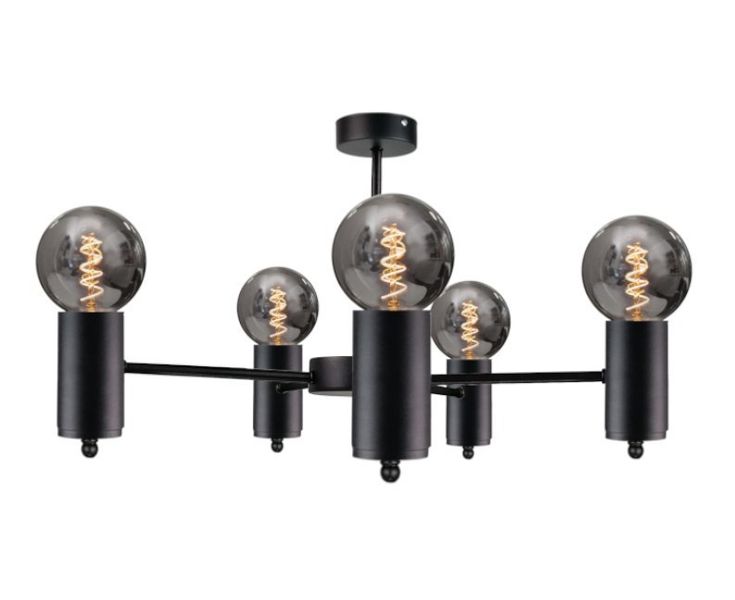 Lampa sufitowa 5xE27 ARDE BLACK zdjęcie 1