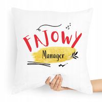 Poduszka Dla Menagera Menadżera Na Prezent Z Nadrukiem Ze Zdjęciem
