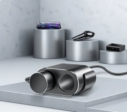 BASEUS ŁADOWARKA SAMOCHODOWA 2x USB/2x ZAPALNICZKA na Arena.pl