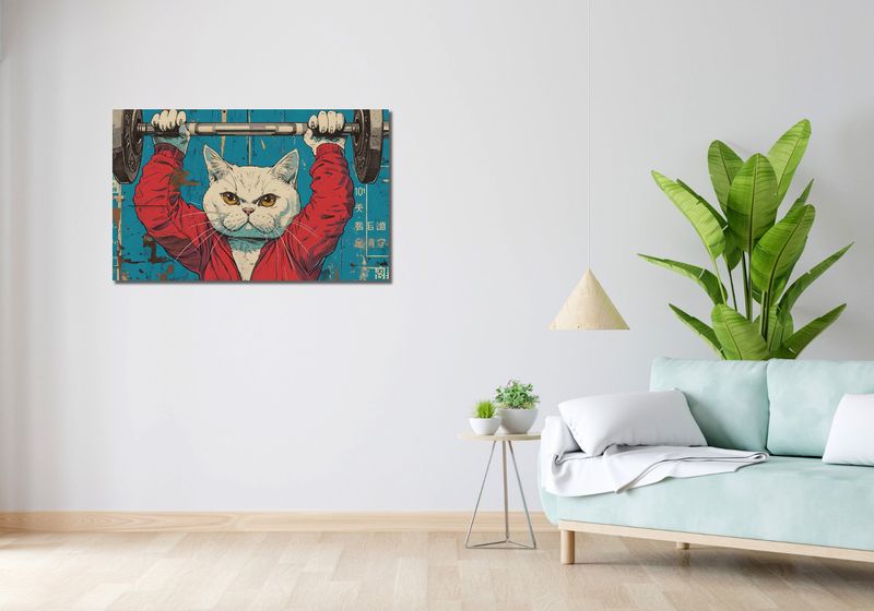 Obraz 100x60cm Mistrz Ciężarów zdjęcie 2