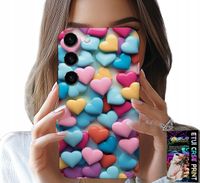 ETUI DO SAMSUNG GALAXY S23 - KOLOROWE SERCA MOŻLIWOŚĆ PERSONALIZACJI