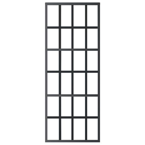 Drzwi przesuwne z osprzętem, szkło ESG i aluminium, 76x205 cm na Arena.pl