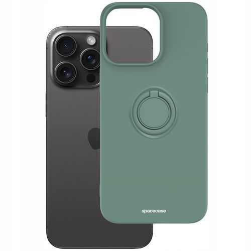 ETUI MATOWE DO IPHONE 15 PRO MAX SPACECASE SILICONE RING SILIKONOWE + SZKŁO na Arena.pl