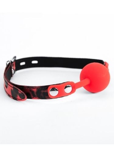 red silicone ball gag leopard na Arena.pl