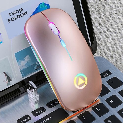 MYSZKA BEZPRZEWODOWA MYSZ OPTYCZNA SLIM LED CICHA BEZKLIKOWA 1600dpi na Arena.pl